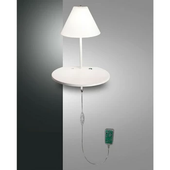 Fabas Luce Lighting - Fabas Luce Goodnight Integrated LED Wall Light White Glass