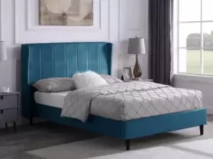 Seconique Amelia 5ft King Size Blue Fabric Bed Frame