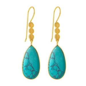 Juvi Designs Boho gold three little disk earrings NA