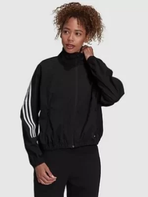 Adidas Future Icons Woven Track Top, Black, Size 2XL, Women