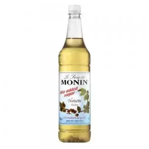 Monin Sugar Free Hazelnut Coffee Syrup 1litre Plastic NWT1387