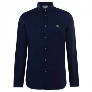 Lacoste Lacoste Long Sleeve Poplin Stretch Shirt - Navy HDE