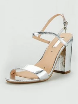 OFFICE Hero Heeled Sandal - Silver, Size 3, Women