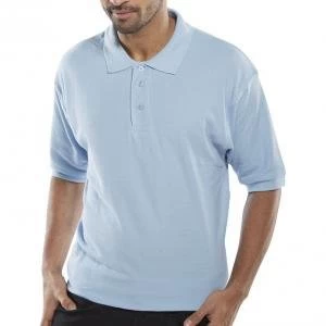 Click Workwear Polo Shirt 200gsm Sky Blue M Ref CLPKSSM Up to 3 Day