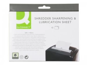 Q-Connect Shredder Sharpening and Lubrication Sheet 220x150mm KF18470