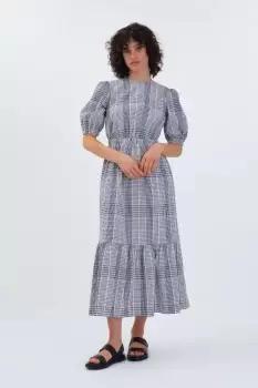 Felise Tie Back Midi Dress, Multi Check / 16