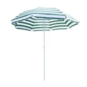 Outsunny Striped Outdoor Parasol Umbrella (base not included)