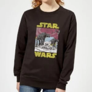 Star Wars ATAT Womens Sweatshirt - Black - S