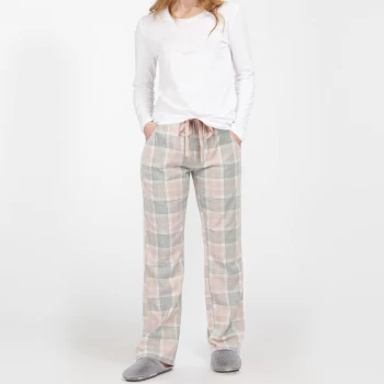 Barbour Womens Phoebe Pj Set - Pink Tartan - M