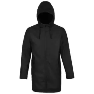 NEOBLU Mens Antoine Wax Parka (4XL) (Deep Black)