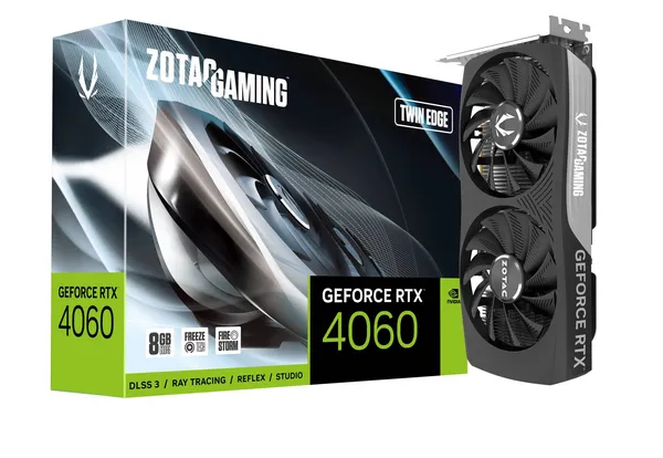 Zotac GeForce RTX 4060 Twin Edge 8GB GDDR6 Graphics Card