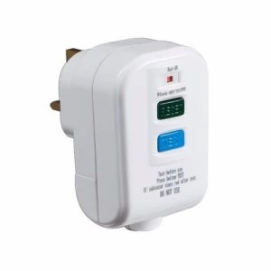 KnightsBridge Hard Wired RCD UK 3 Pin Power Breaker Safety Adaptor