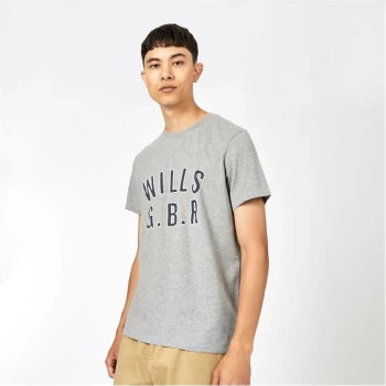 Jack Wills Denver Graphic Logo T-Shirt - Grey Marl