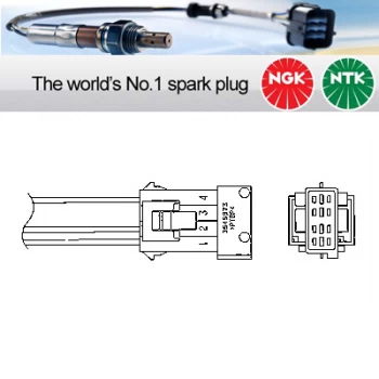 NGK OTA4F-3C1 / 1773 Lambda Sensor Titania Type Oxygen O2 Exhaust Probe