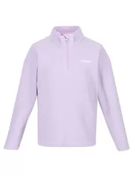 Boys, Regatta Kids Hot Shot Ii Half Zip Fleece - Lilac Size 11-12 Years