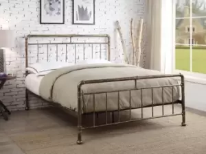 Flintshire Cilcain 5ft King Size Antique Bronze Metal Bed Frame