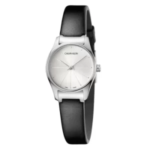 Calvin Klein Ladies Classical Black Strap Watch