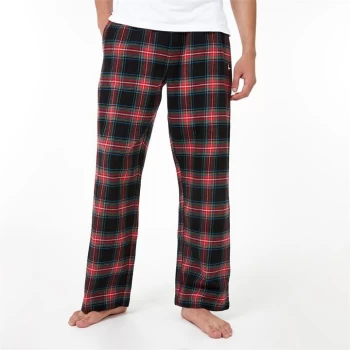 Jack Wills Flannel Check Pyjama Bottoms - Black Check