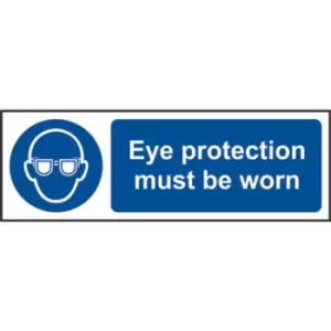 Eye Protection Must Be Worn - Sav (300 x 100mm)