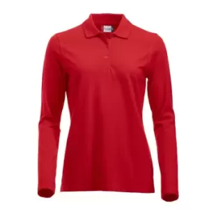 Clique Womens/Ladies Classic Marion Long-Sleeved Polo Shirt (XL) (Red)