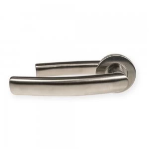 LocksOnline Luma Stainless Steel Door Lever on Rose