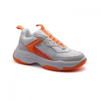 Calvin Klein Jeans Trainers - White/Orange