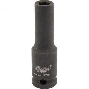 Draper Expert 3/8" Drive Hi Torq Deep Hexagon Impact Socket Metric 3/8" 8mm