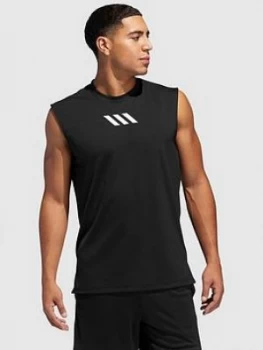 adidas PM Sleeveless Tank - Black, Size S, Men