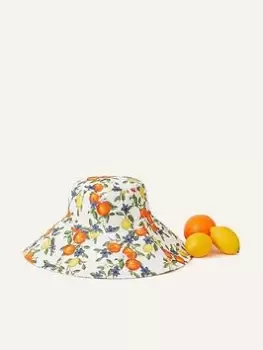 Accessorize Oranges And Lemon Linen Bucket