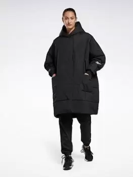 Reebok Studio Padded Long Jacket - Black, Women