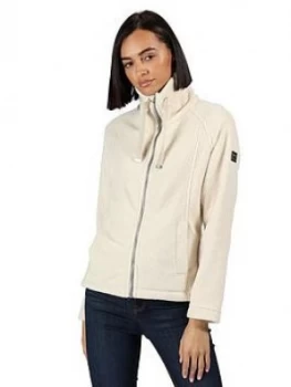 Regatta Zaylee Full Zip Fleece Jacket - Cream, Size 18, Women