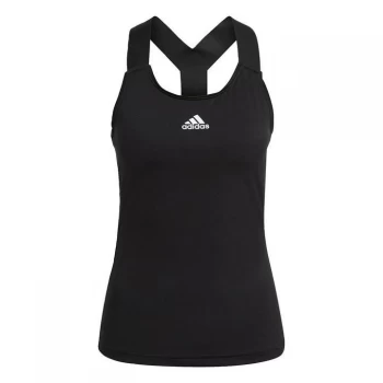 adidas Tennis Y-Tank Top Womens - Black / White