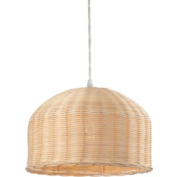 Firstlight - Rattan Dome Pendant Light Natural Rattan