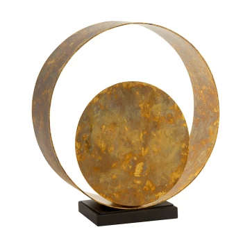 Messina Table Lamp Gold Patina Finish & Dark Bronze Paint