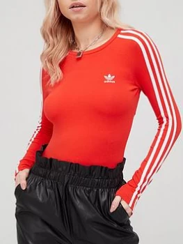 adidas Originals Cut Out Body Suit - Red, Size 8, Women