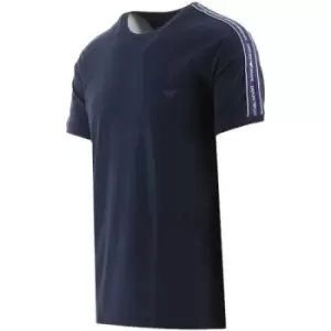 Emporio Armani Loungewear Marine Blue Crew Neck T-Shirt