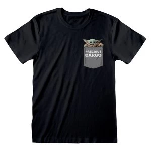 Star Wars - The Mandalorian Precious Cargo Pocket Unisex Medium T-Shirt - Black