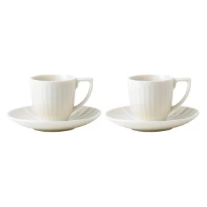 Wedgwood Jasper conran tisbury espresso cup saucer x2