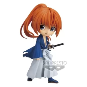 Rurouni Kenshin Q Posket Mini Figure Himura Battousai Ver. A 14 cm