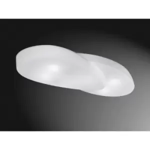 09-diyas - Ceiling lamp Ufo 6 Bulbs E27 Outdoor IP44, matt white / opal white