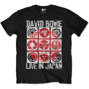 David Bowie - Live in Japan Unisex XX-Large T-Shirt - Black