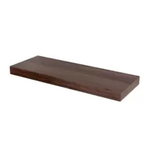 Trent 80cm wide narrow floating shelf kit - matt grey