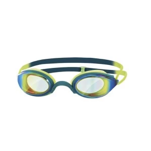 Zoggs Fusion Air Mirror Goggles Deep Green/Lime/Mirror