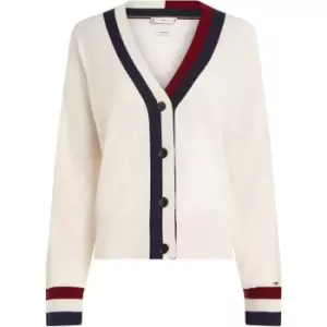 Tommy Hilfiger Gs Wool Cashmere Cardigan - Cream