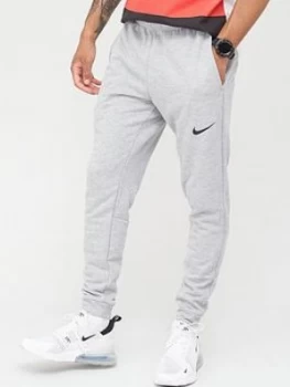 Nike Training Dry Tapered Fleece Pant, Dark Grey, Size S, Men