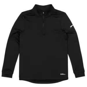 Slazenger Pullover Zip Top Juniors - Black