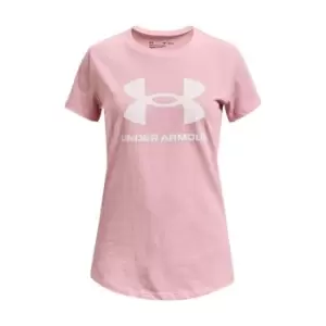 Under Armour Live Sportstyle Graphic Short Sleeve T Shirt Womens - Pink