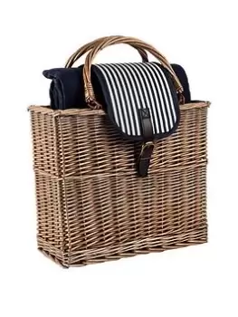 Navigate Three Rivers - Picnic Basket With Fleece Picnic Rug