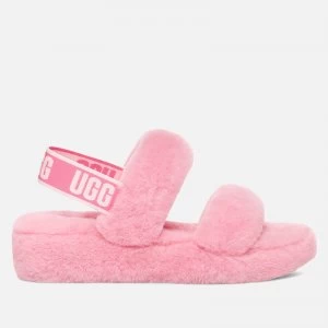 UGG Womens Oh Yeah Sheepskin Slides - Sachet Pink - UK 3