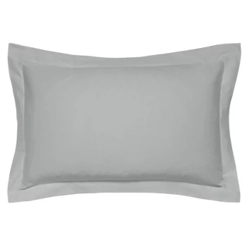 Bedeck of Belfast Fine Linens 600TC Plain Dye Oxford Pillowcase - GREY